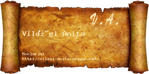 Világi Anita névjegykártya
